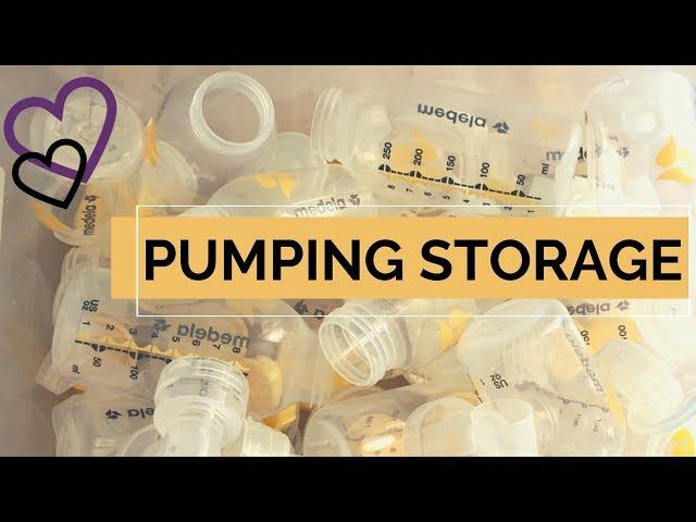 Pumping Storage || How I Store & Organize Pump Parts! #breastpumpstorage #breastfeeding #momhacks