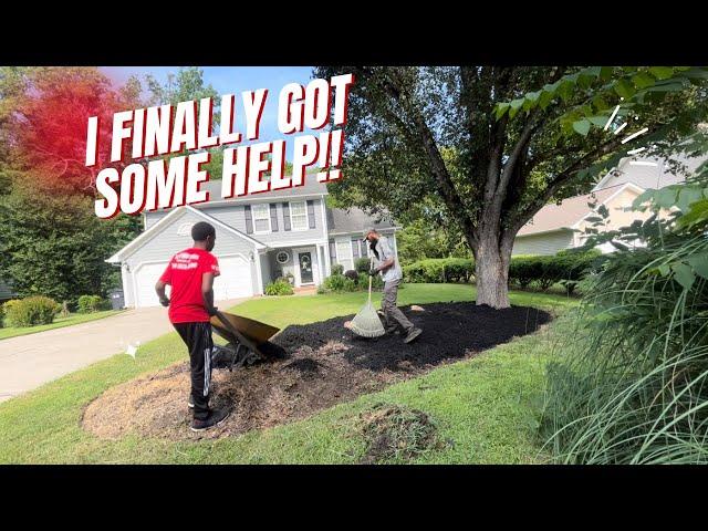 Father And Son Revive Mulch Bed