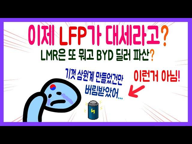 LFP배터리, LMR배터리, BYD파산? 한꺼번에 정리