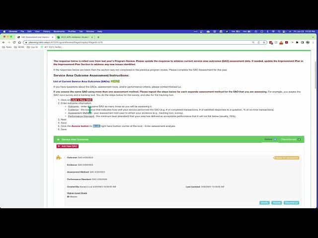 For Validators: Services Annual Program Review Validation Guide