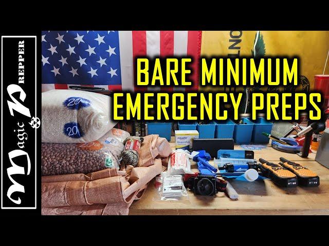 Bare Minimum Prepping Items for Each Preparedness Category