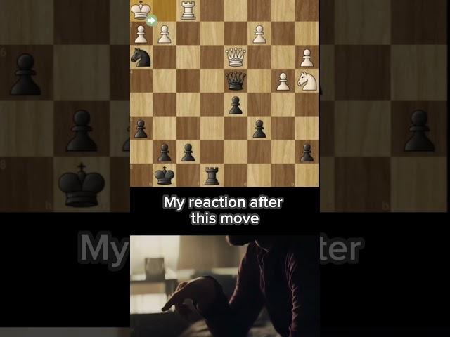 My reaction to this move #chess #brilliantmove #fyp