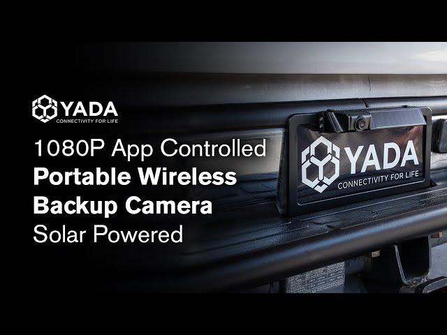 YADA | 1080P App Controlled Portable Wireless Backup Camera, Solar Powered (BT532926)