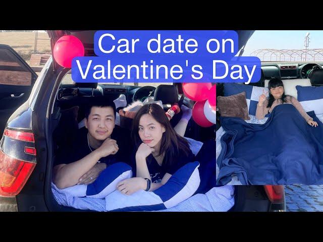Valentine's Day Vlog ️Romantic Car Date| First Vday for Khiangte Couple️