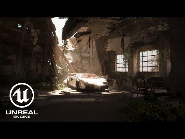 Abandoned Lamborghini Countach | Unreal Engine 5 Cinematic