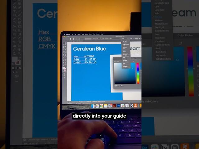 Generate Color swatch info in Adobe illustrator #logodesgin #graphicdesign #adobeillustrator
