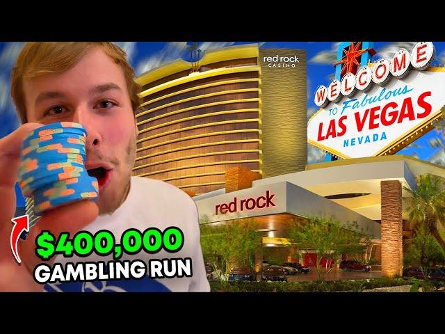 CRAZIEST GAMBLING RUN OF MY LIFE IN VEGAS! (RED ROCK CASINO)