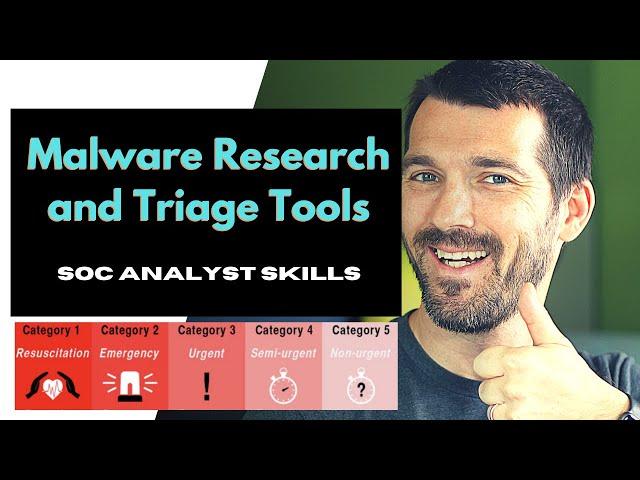 SOC Analyst Skills - 4 "Must Have" Tools for Triaging and Analyzing Malware
