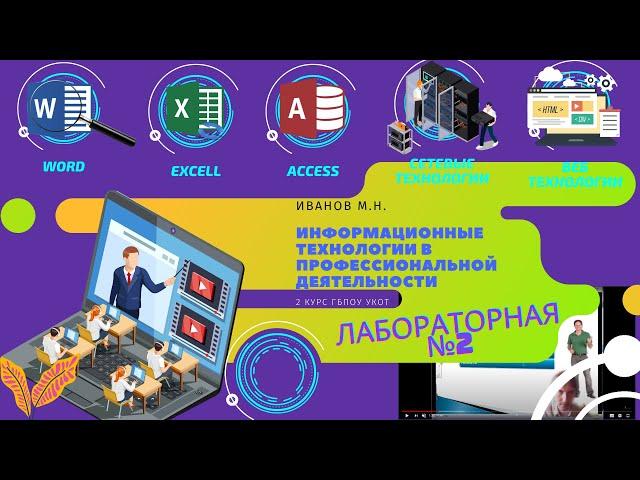 Лабораторная 2 Работа в Word