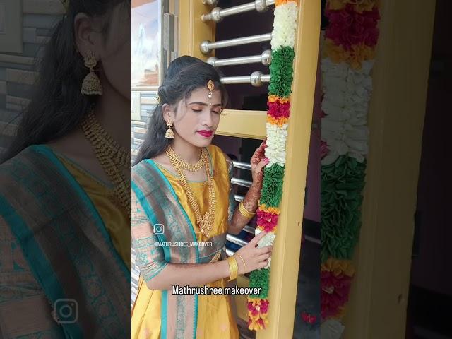 # mathrushree makeover # engegment makeup # in Hunsur #