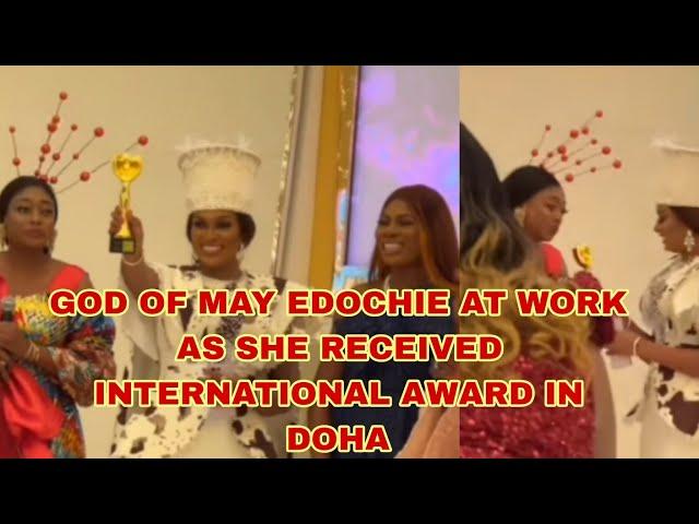 CONGRATULATIONS TO MAY EDOCHIE AS SHE WON THE AWARD THAT SHOCK THE WORLD