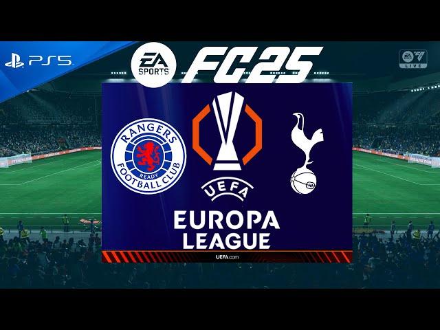 FC 25 Rangers vs Tottenham | Europa League 2024/25 | PS5