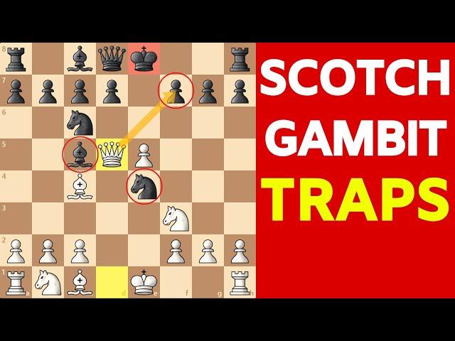 Best Chess Opening for White After 1.e4 | Scotch Gambit Traps
