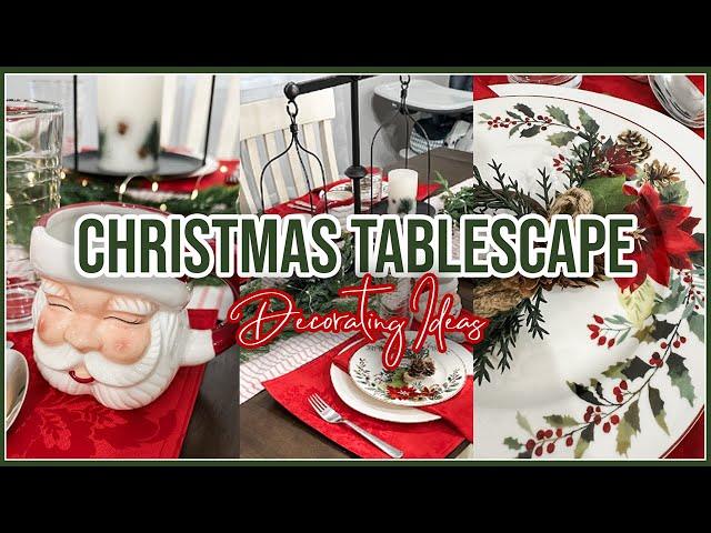  CHRISTMAS TABLESCAPE 2024 | Christmas Decorating Ideas