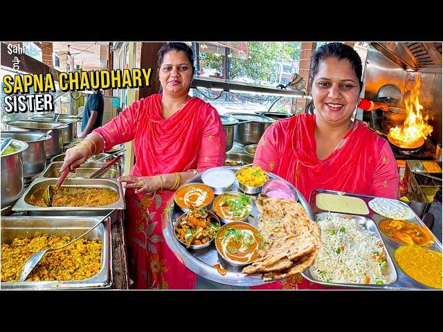 Haryana ki Sherni ka Lahori Punjabi Dhaba | Street Food India | Desi Thali