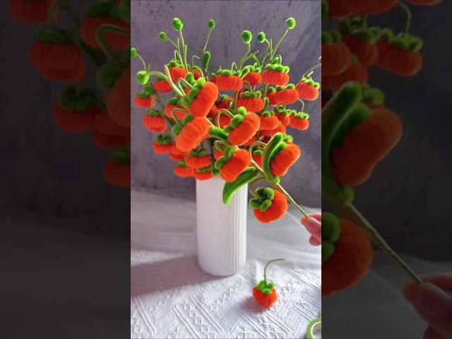 #Handicraft #My daily handicraft #Handicraft #Persimmon may you be happy #Flowers that never fade