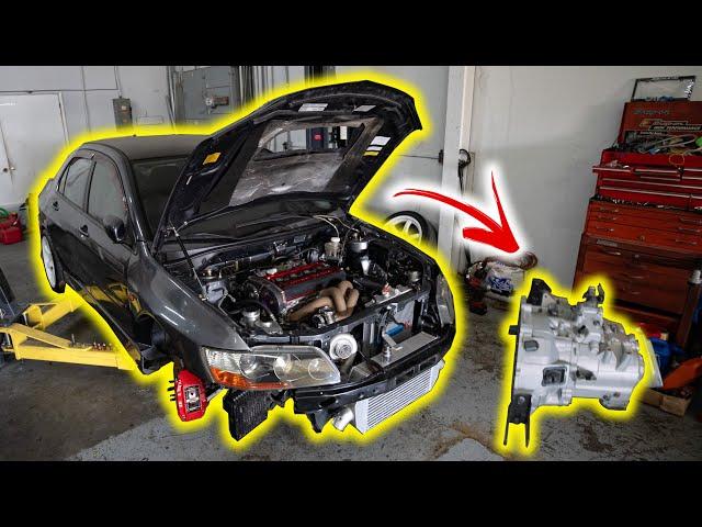 My Mitsubishi Evo 9 Is FINALLY Fixed! | Transmission Removal