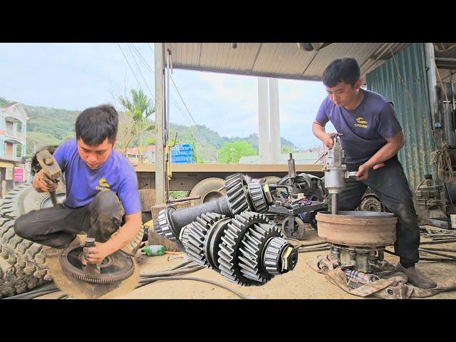 Treating gearbox oil leaks, replacing new brake pads for trucks, helping the vehicle operate stably