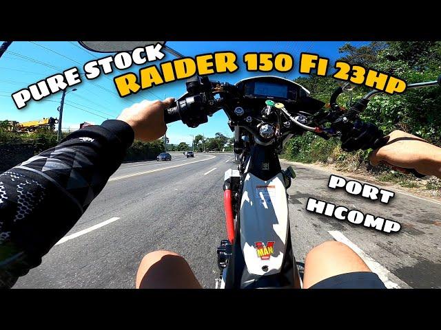 Raider 150 Fi | Pure stock 23Hp Port Hicomp , Pitsbike racing ECU