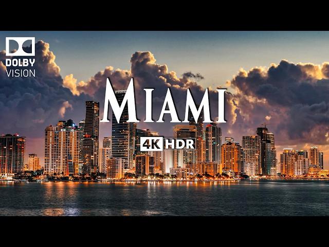 MIAMI 4K ULTRA HD [60FPS] - Inspiring Cinematic Music With Beautiful Cityscape - 4K Nature Film