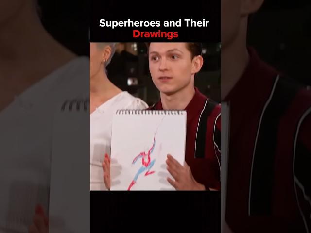 Superheroes and Their Drawings   #shorts
