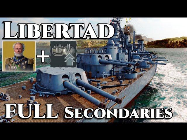 World of Warships: Libertad - FULL Secondaries