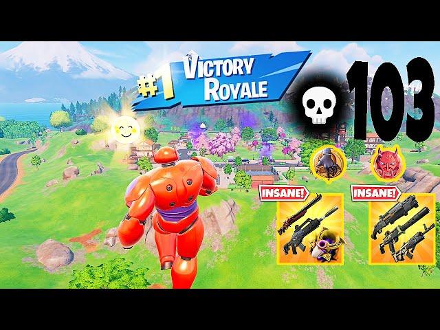 103 Elimination Solo Vs Squads "Zero Build" Gameplay Wins (Fortnite chapter 6)