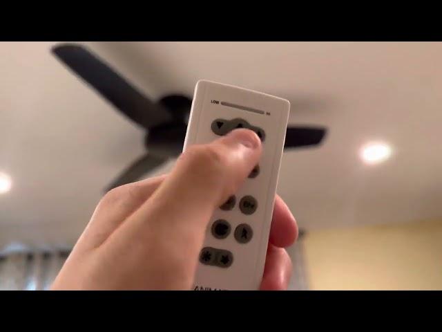 How to operate Fanimation 31 Speed DC Remote