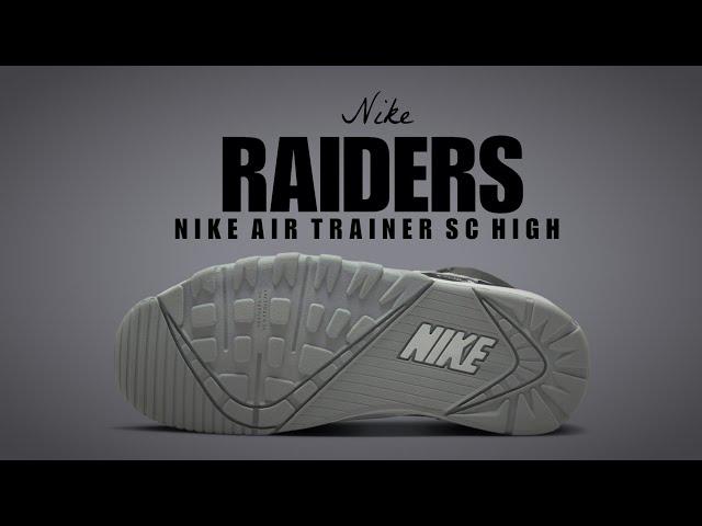 RAIDERS 2022 Nike Air Trainer SC High DETAILED LOOK + PRICE