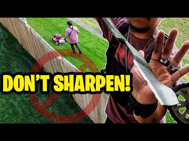 Don't sharpen your lawn mower blades! Do this instead!