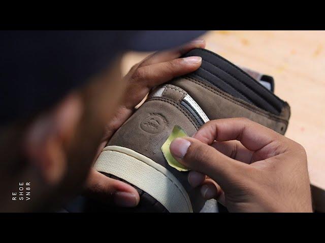 AJ 1 Travis Scott Restored - Tips To Fix Damaged Suede