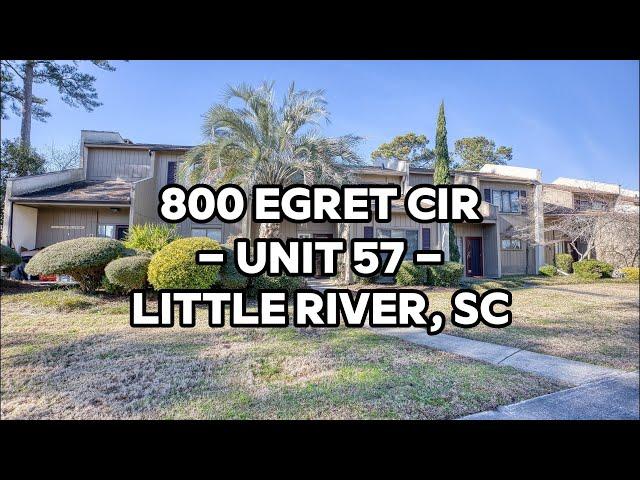 Little River SC Condo For Sale 800 Egret Circle Unit 57