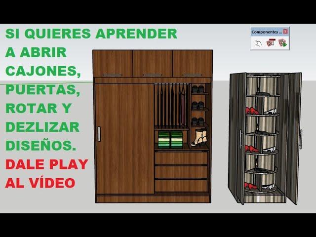 Componentes dinámicos para muebles en SketchUp (2021)