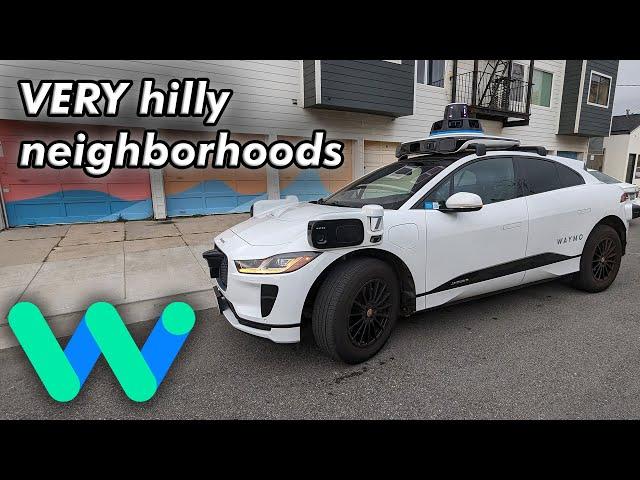 Self-driving Waymo car: hilly neighborhoods! | JJRicks Rides With Waymo #152