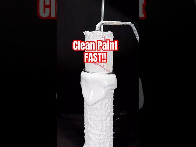 Fastest way to Clean Your Paint Rollers #tools #diy #home #homeimprovement