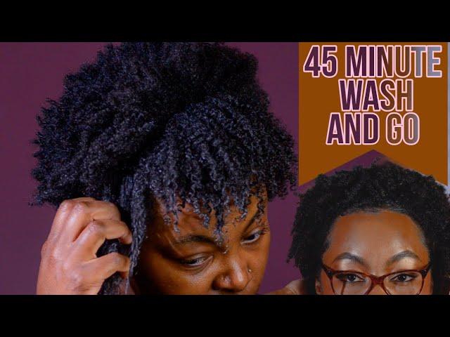 45-minute wash and go! A quick wash and go on my type 4 natural hair.