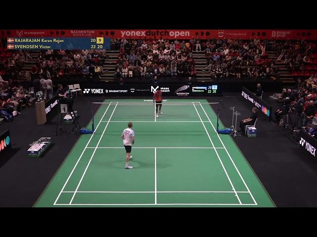 Match point - Karan Rajan Rajarajan vs Victor Svendsen - MS, Final - Dutch Open 2023