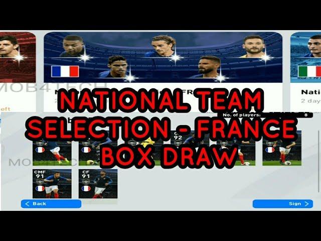 NATIONAL TEAM SELECTION- FRANCE BOX DRAW OPENING PES2020 #MOB4TECH