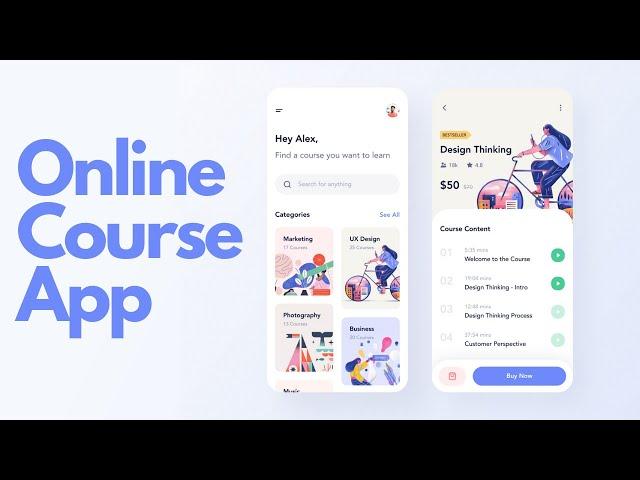 Online Course App - Flutter UI - Speed Code