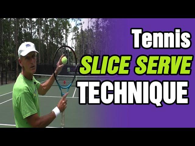 Best Tennis Slice Serve Technique - Tom Avery Tennis