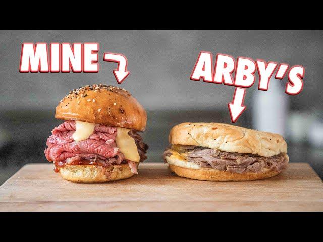 Making The Arby's Beef 'N Cheddar At Home | But Better