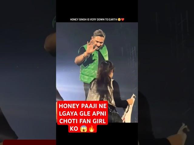 YO YO HONEY SINGH DELHI CONCERT  LIL FAN GIRL CRY ON STAGE  MILLIONAIRE TOUR | MANIAC #shorts