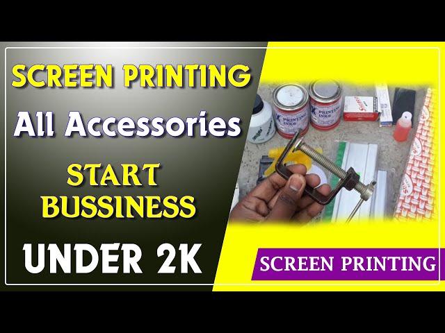 Screen printing all accessories || by creative shibu