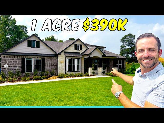 INSIDE 1 Acre Houston Texas Homes Starting At $390,000! INSANE PRICES