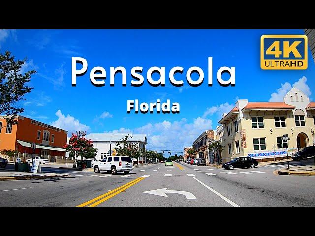 Pensacola Florida 4k Driving Tour Downtown Tourist