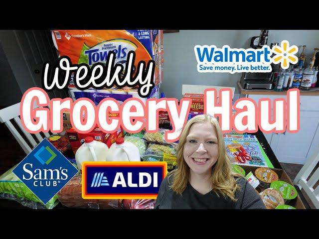 Weekly Grocery Haul | Sam's Club, Aldi, & Walmart | Blessed Jess