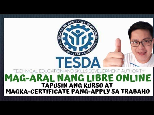 FREE TESDA ONLINE COURSES (2020) | LIST OF FREE ONLINE COURSES OFFERED