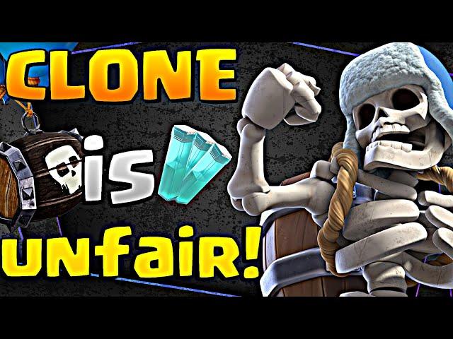 SKELETON GIANT CLONE deck be like | CLONE DECK clash royale