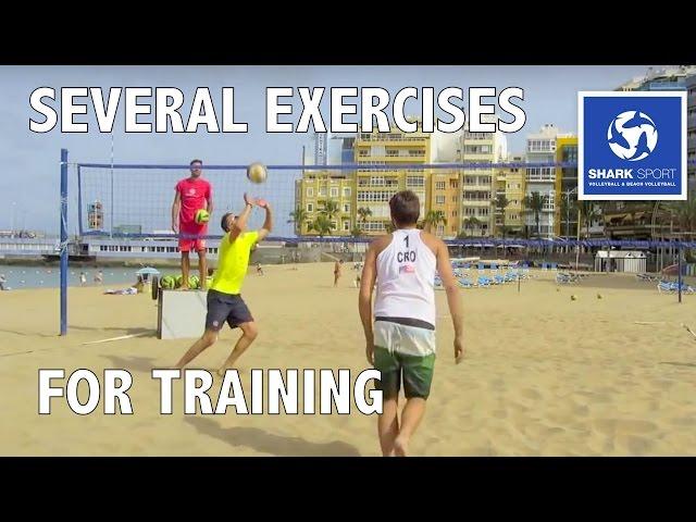 Beach Volleyball training - Exercises (Mladen Stankovic coaching Anton Lossev and Niksa Dell'Orco)