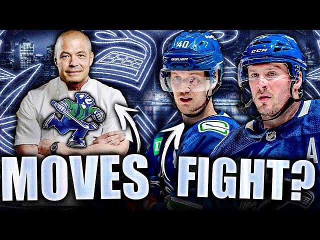 PATRIK ALLVIN MAKES TWO SMART ROSTER MOVES + ELIAS PETTERSSON & JT MILLER FIGHT @ CANUCKS PRACTICE?